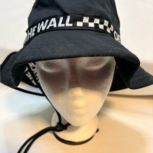 Vans Black Bucket Hat with Logo